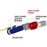 MOTOGADGET MSM COMBI HANDLEBAR CLIP-KIT POUR GUIDON 25 MM